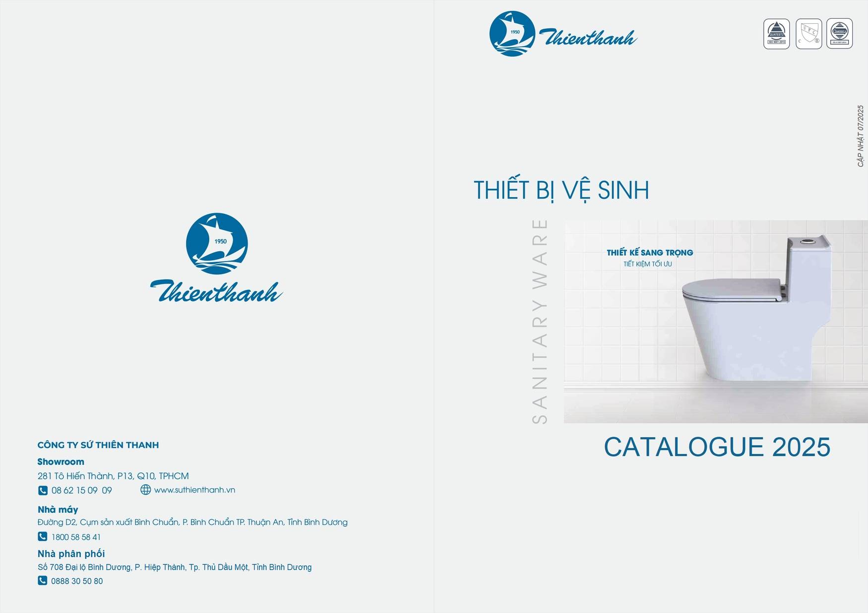 Bảng giá và Catalogue Sứ Thiên Thanh mới nhất 2025 /Page 1